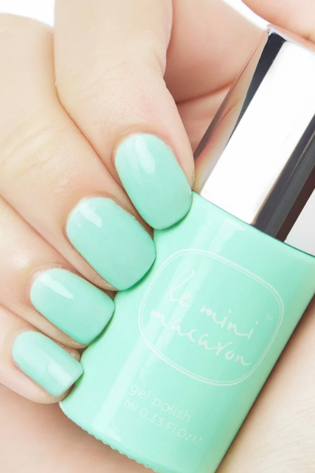 Le Mini Macaron - Neglelak Gel - Sweet Mint Neglelak 