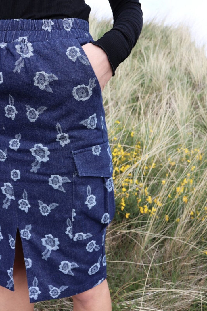 Liberte - Mitty-Cargo-Skirt - Denim Flower Nederdele 