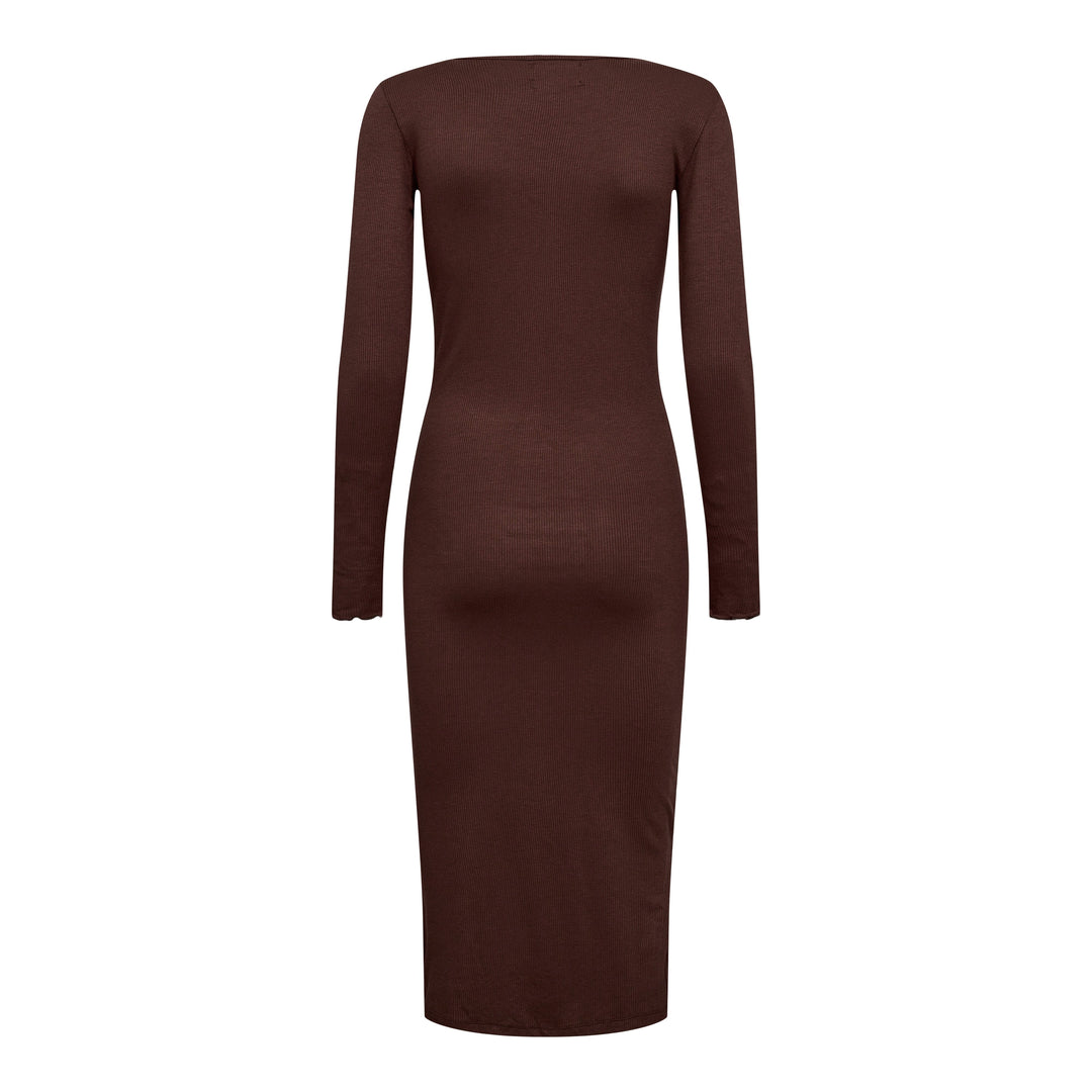 Liberte - Natalia-Ls-Dress - Dark Brown Kjoler 