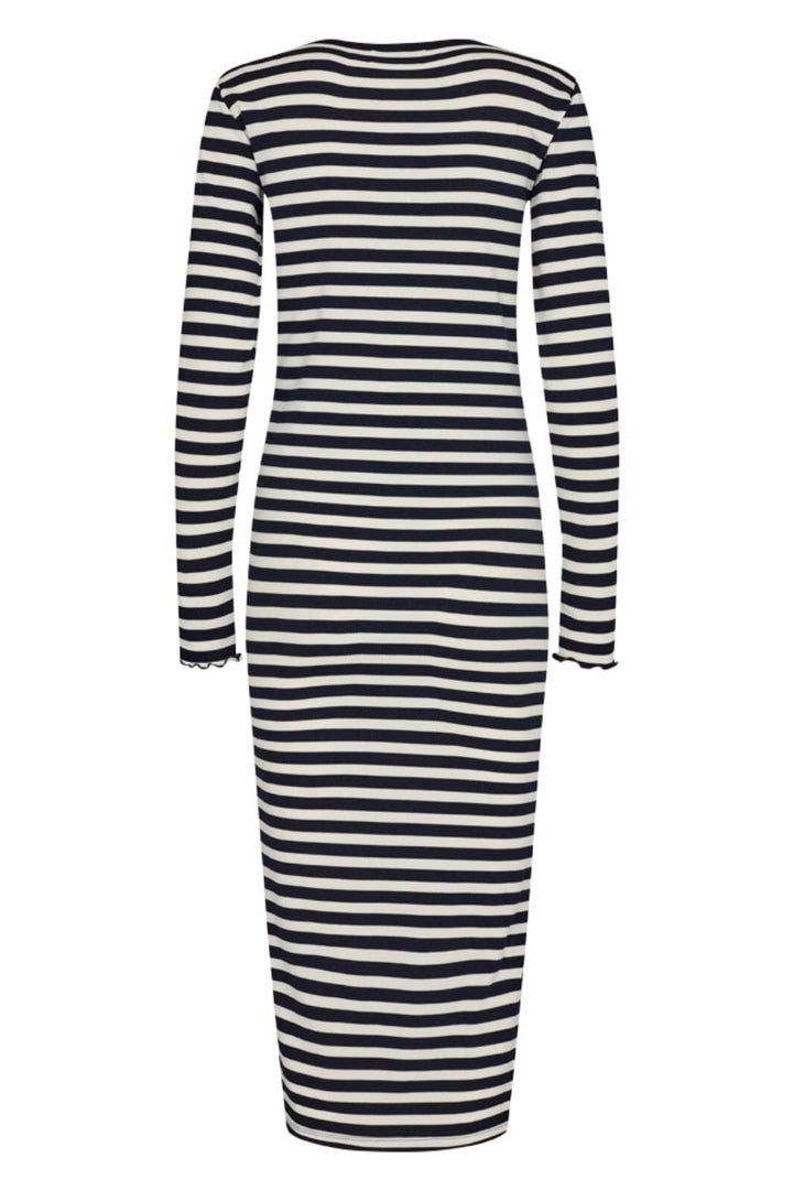 Liberte - Natalia-Ls-Dress - Navy Creme Stripe Kjoler 