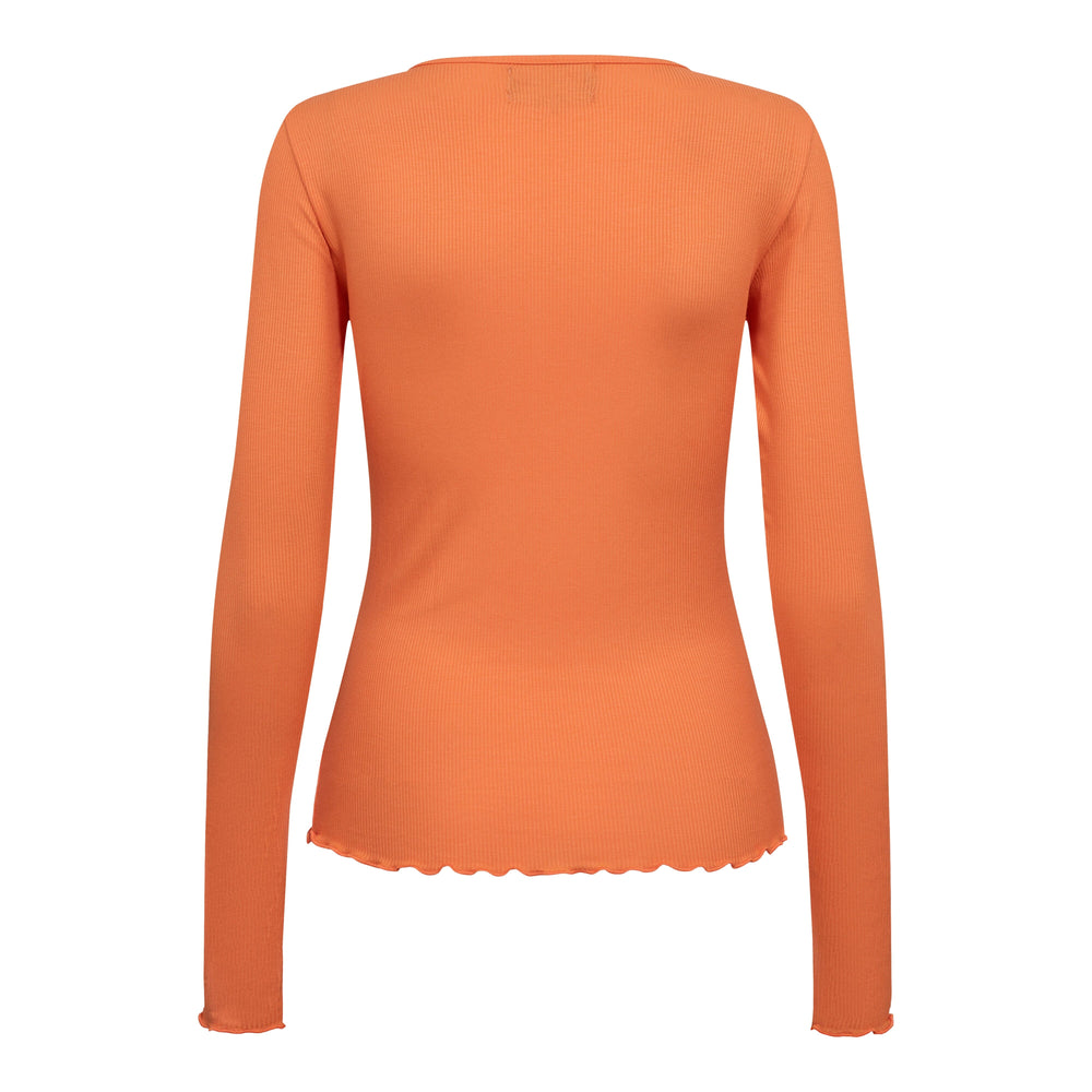 Liberte - Natalia Ls Round Neck Blouse - Mandarin Bluser 