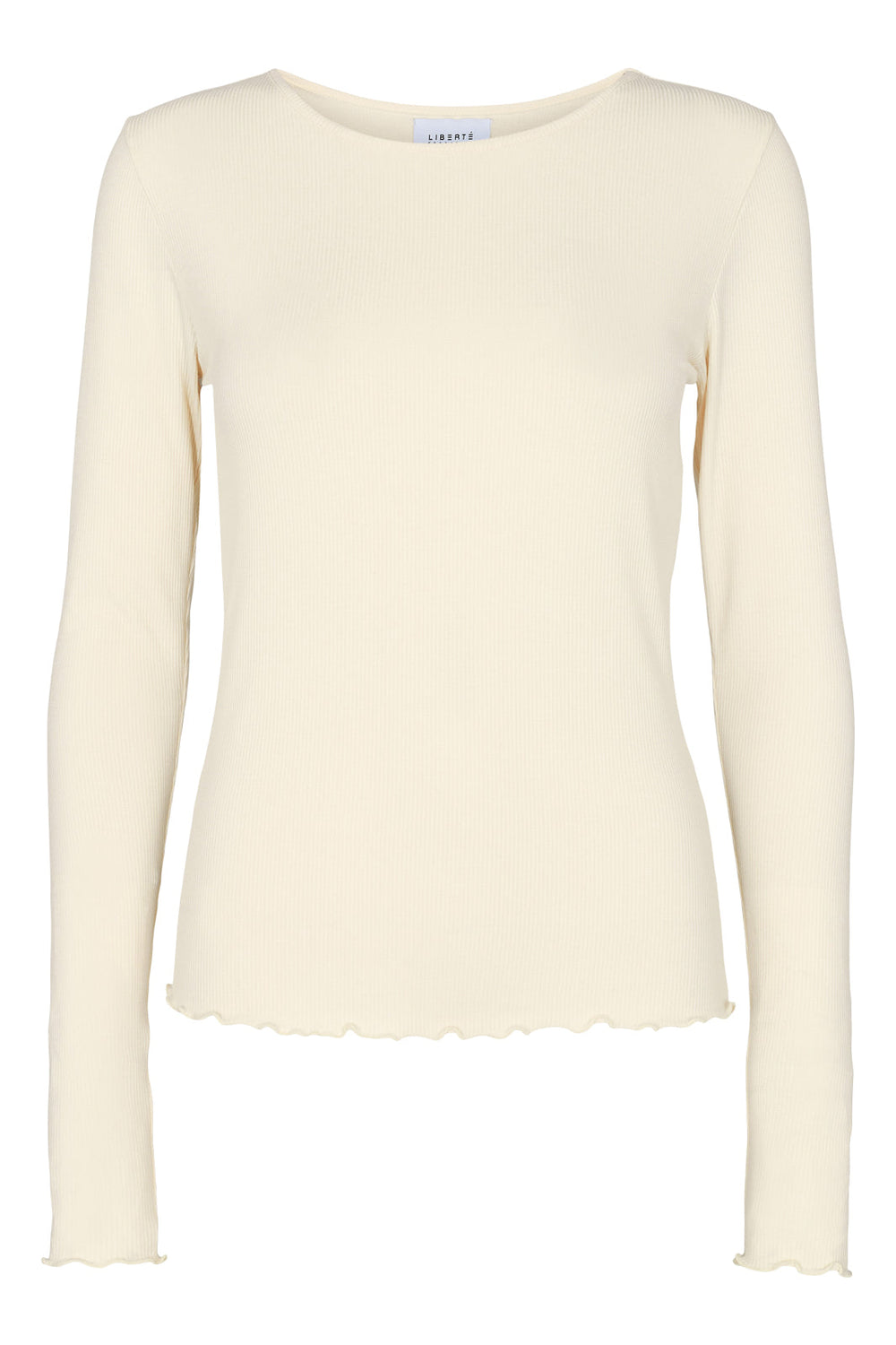 Liberte - Natalia LS Round Neck Blouse - Off White Bluse 