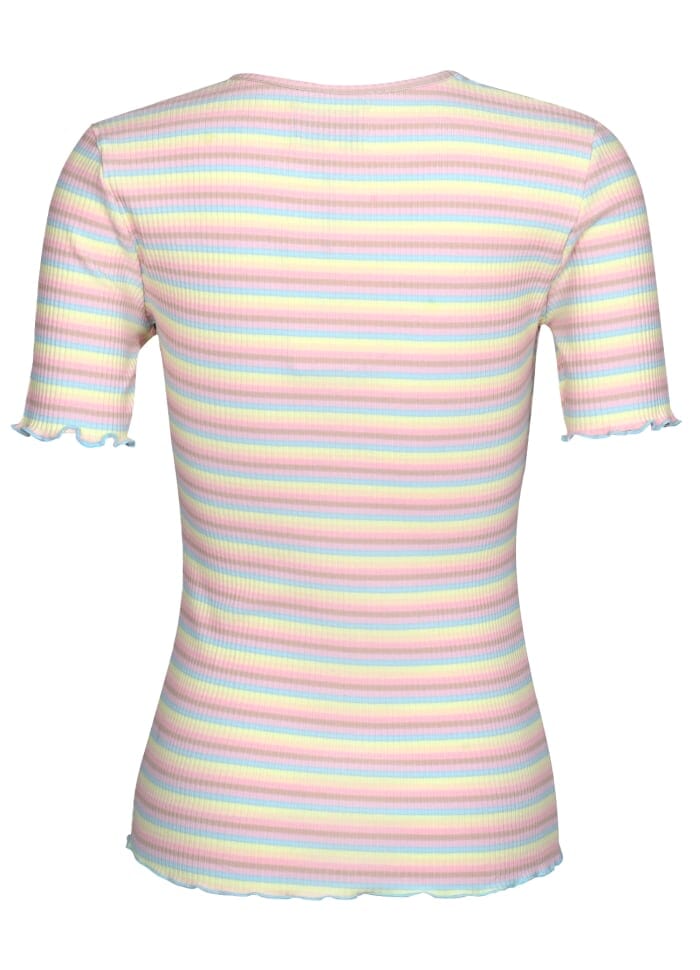 Liberte - Natalia-Ss-Blouse - Dusty Multicolor Stripe Bluser 