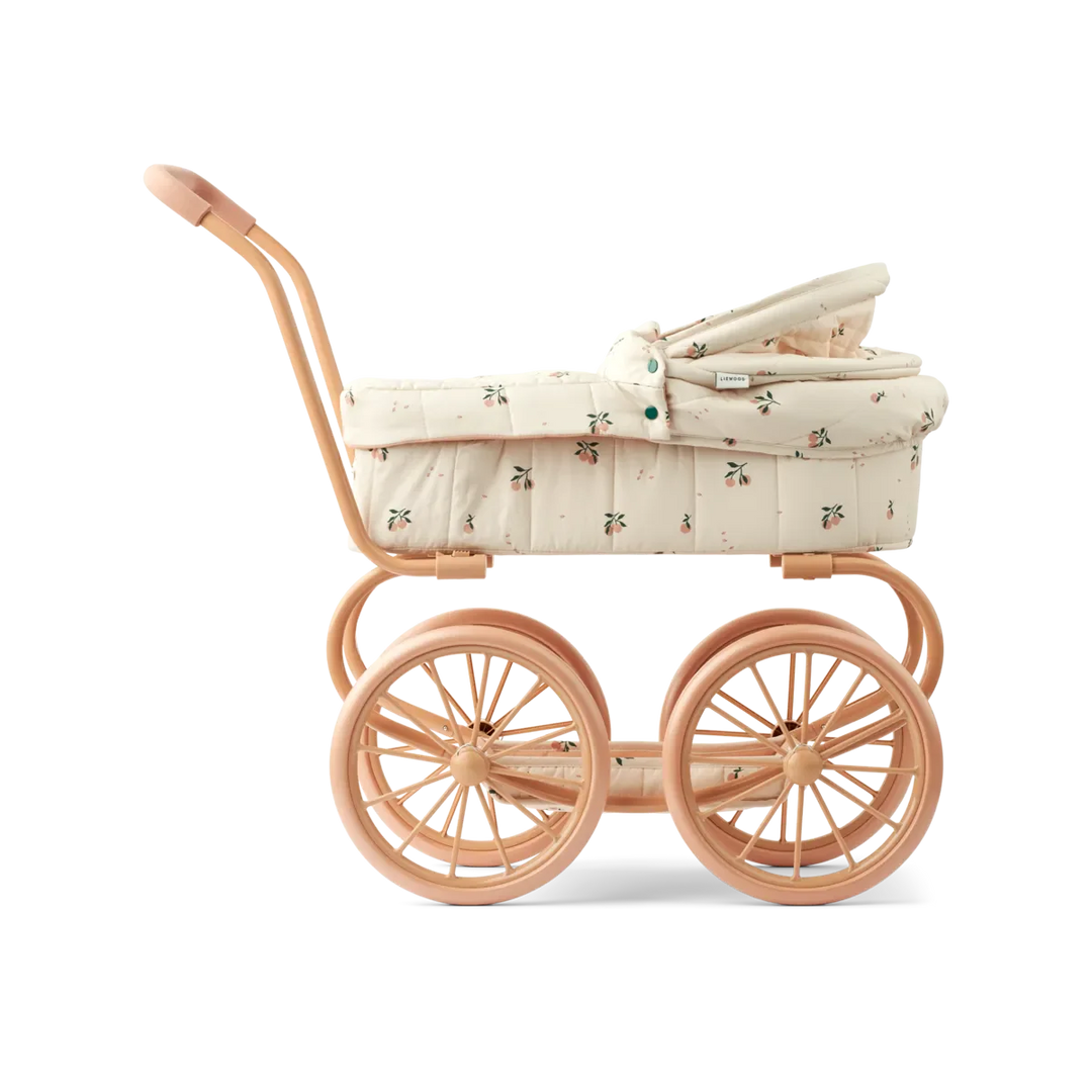 Liewood - Adaline Doll Pram - Peach / Sea shell Legetøj 