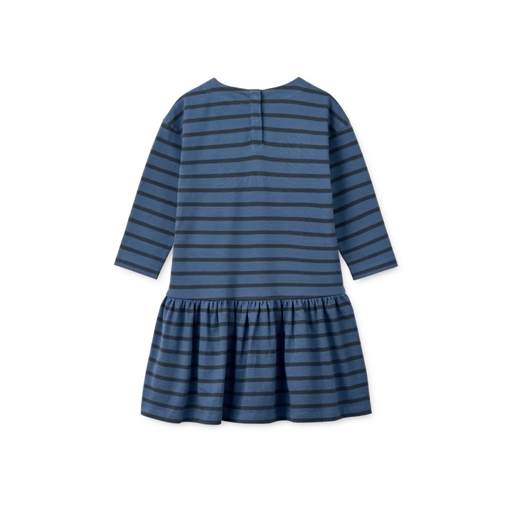 Liewood - Alberte Stripe Dress - Y/D Stripe Indigo blue / Classic navy Kjoler 