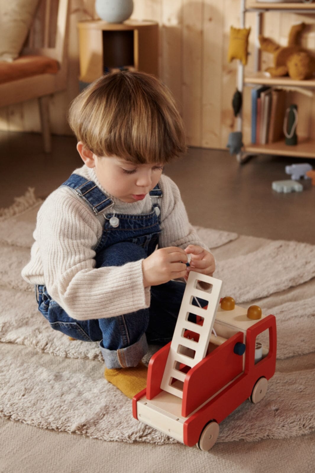 Liewood - Eigil Fire Truck - Classic Navy Multi Mix Legetøj 