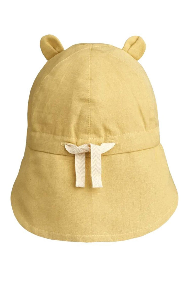 Liewood - Gorm Linen Sun Hat With Ears - Crispy Corn Sommerhatte & UV hatte 