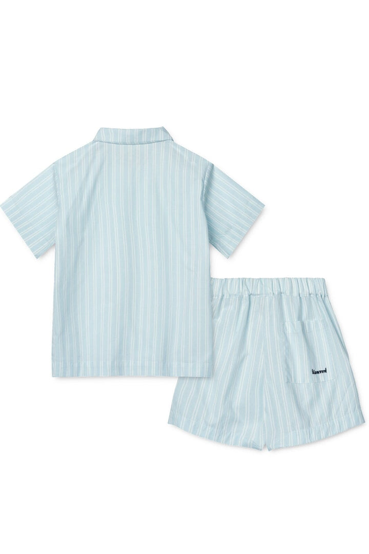 Liewood - Leona Stripe Set - Y/D stripe Pure sky / Creme de la creme