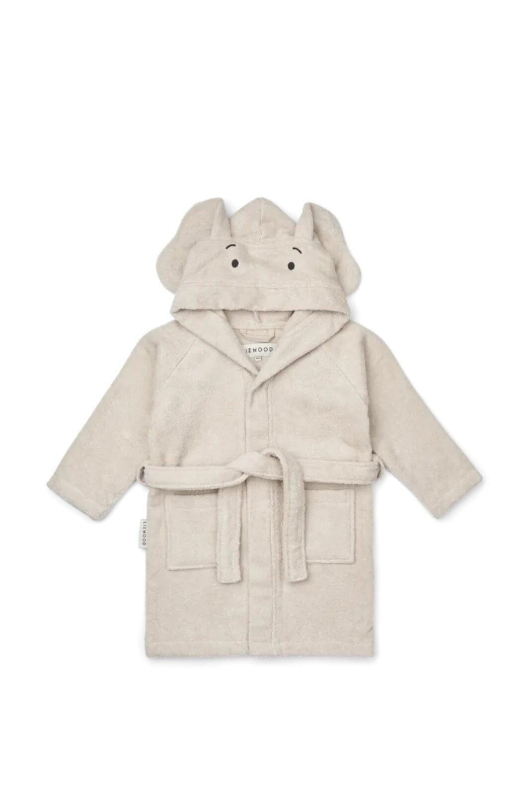 Liewood - Lily Elephant Bathrobe - Sandy Badekåber 