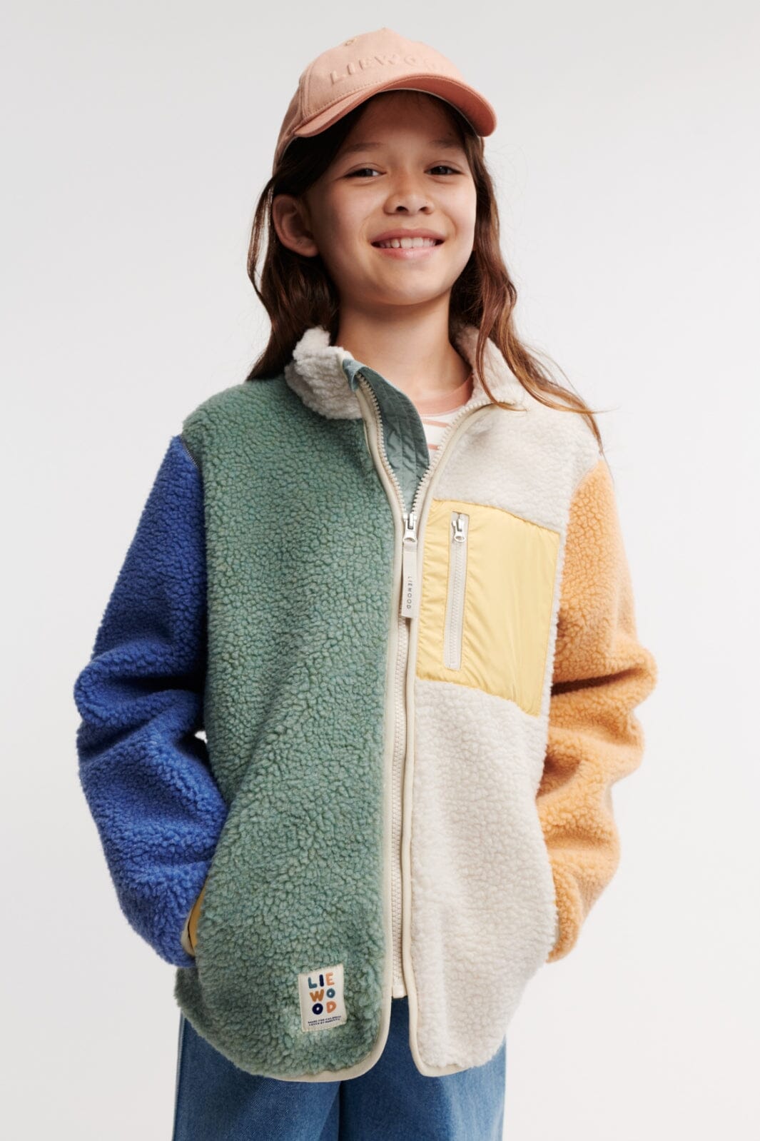 Liewood - Nolan Pile Jacket - Peppermint multi mix