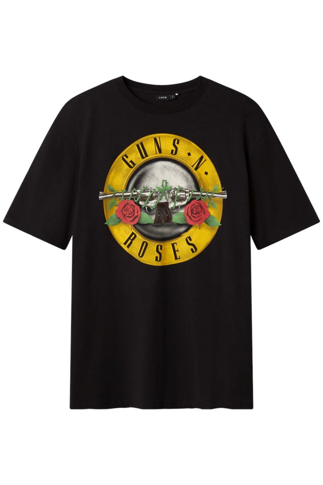 Lmtd - Nlmmadi Gunsnroses Ss Top Lad Unv - 4697999 Black T-shirts 