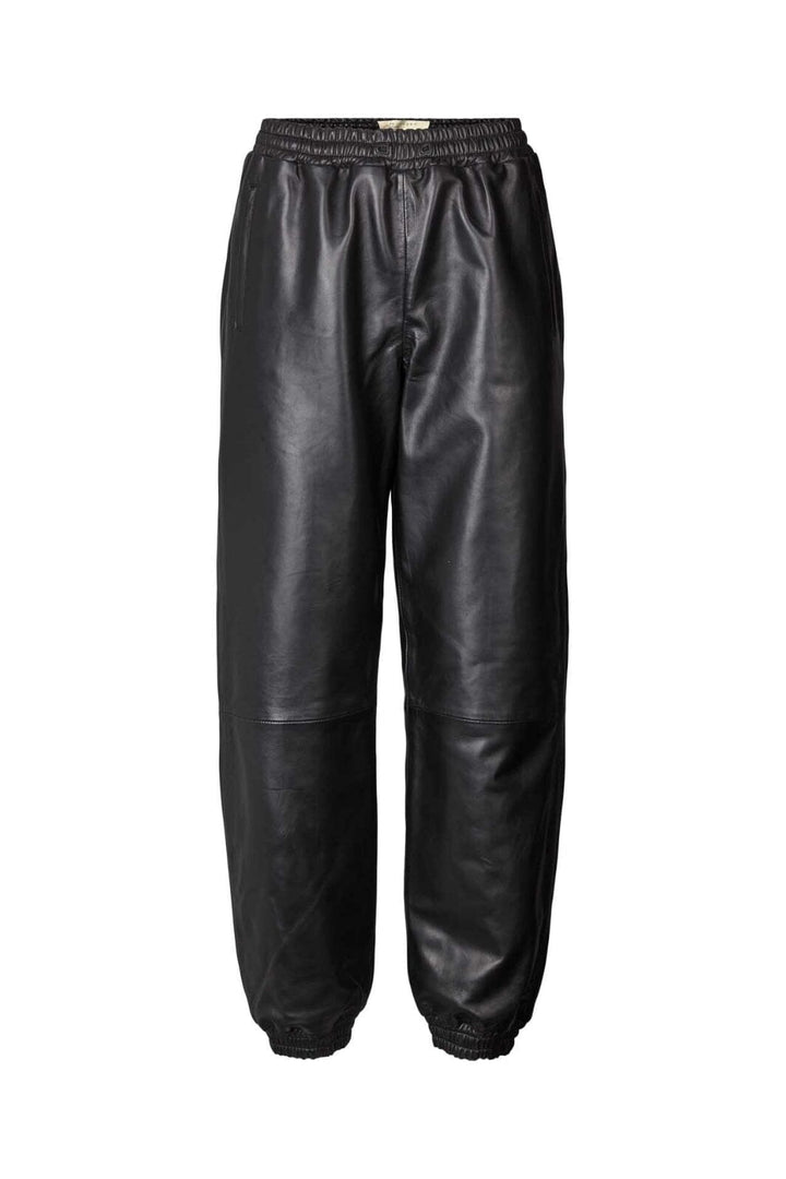 Lollys Laundry - Mona Leather Pants - 99 Black Bukser 