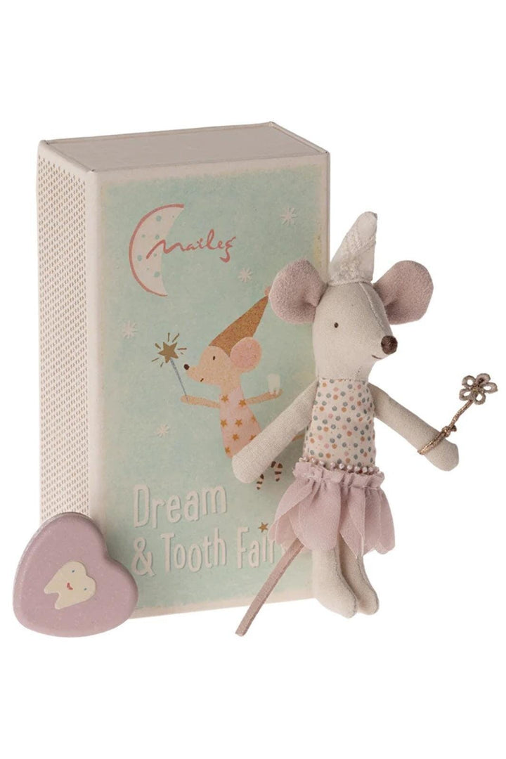 Maileg - Tooth Fairy Mouse, Little Sister In Matchbox Legetøj 