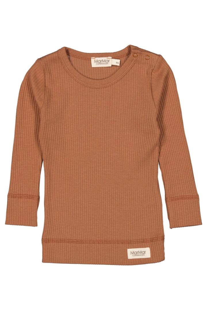 MarMar - Plain Tee LS - 6599 Light Pecan Bluser 