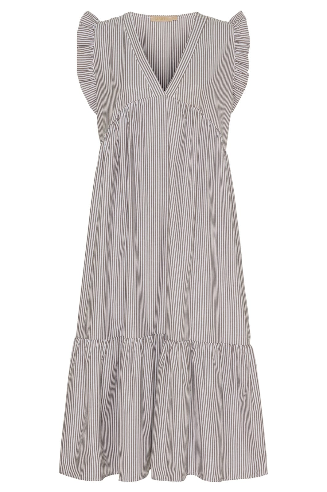 Marta Du Chateau - Mdcelma Dress - Macchiato Stripe Kjoler 