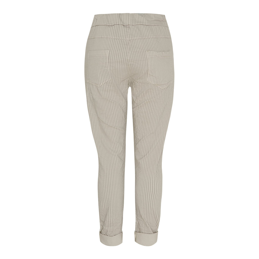 Marta Du Chateau - Mdcjerri Pants - Beige Stripe Bukser 