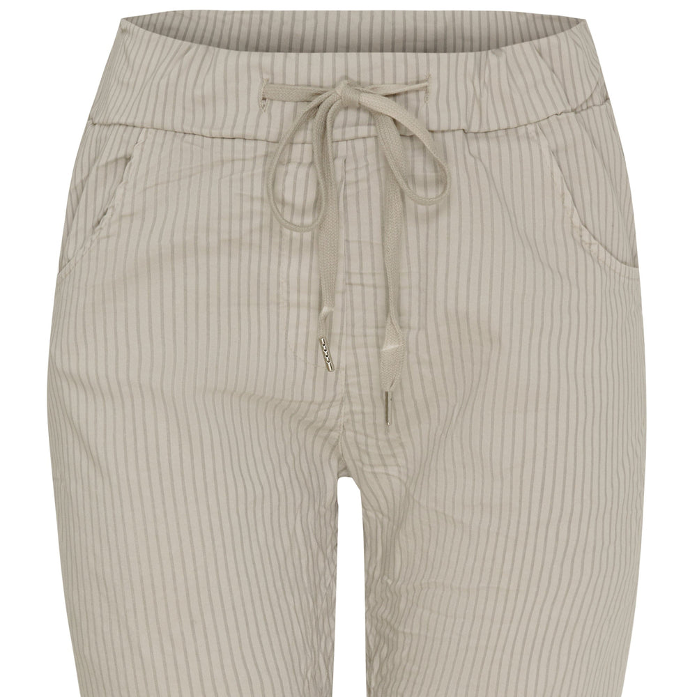 Marta Du Chateau - Mdcjerri Pants - Beige Stripe Bukser 