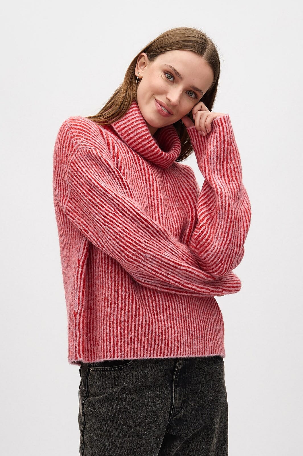 MbyM - Kemina-M - R25 Red Rose Stripe Strikbluser 