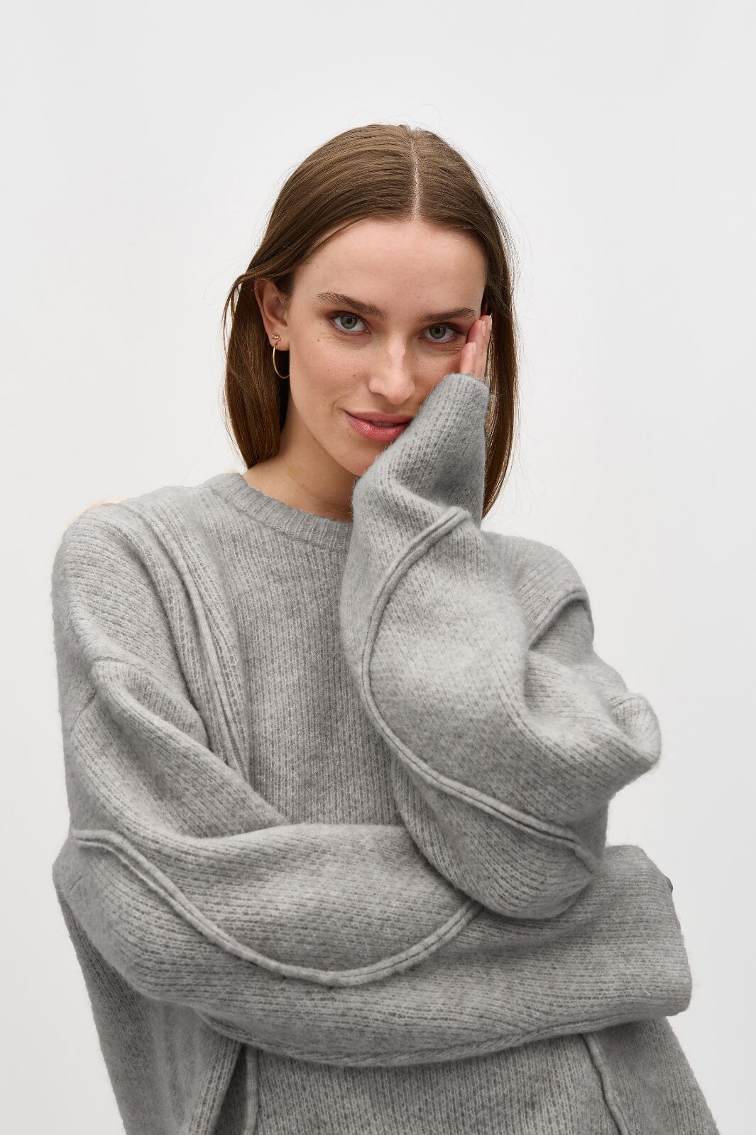 MbyM - Rese-M - 604 Light Grey Melange Sweatshirt 