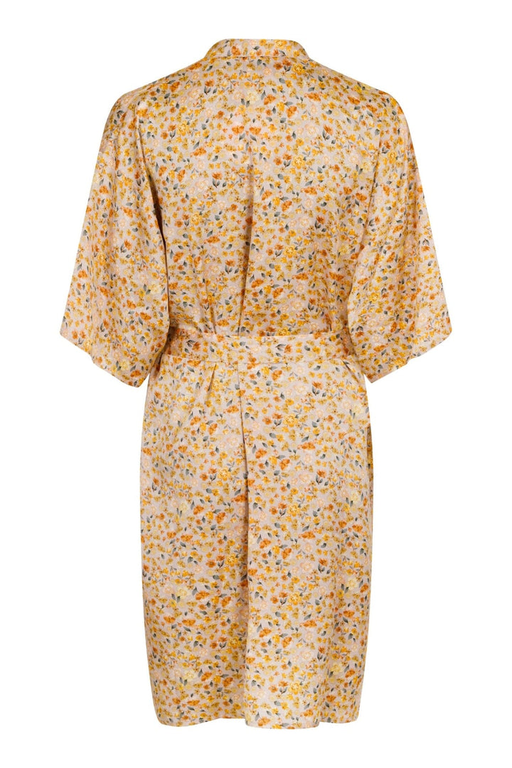 Mellow Moon - Flowery Kimono - Orange Kimono 