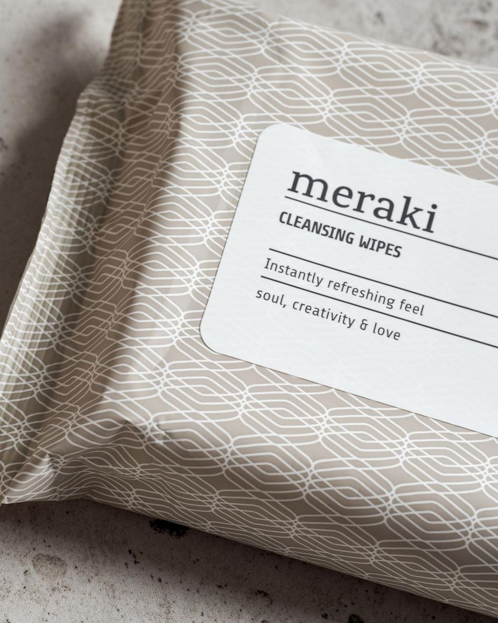 Meraki - Cleansing wipes - Aloe vera - Brown/White