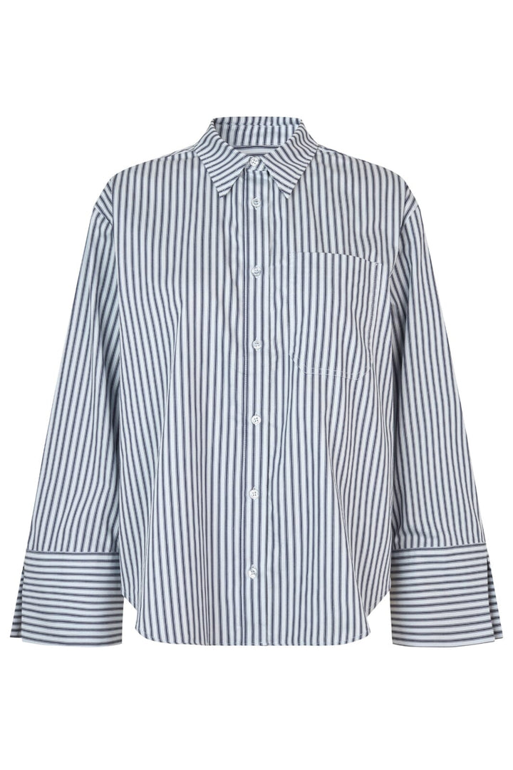 Modström - Laineymd Shirt 58078 - 13055 Delicate Blue Stripe Skjorter 