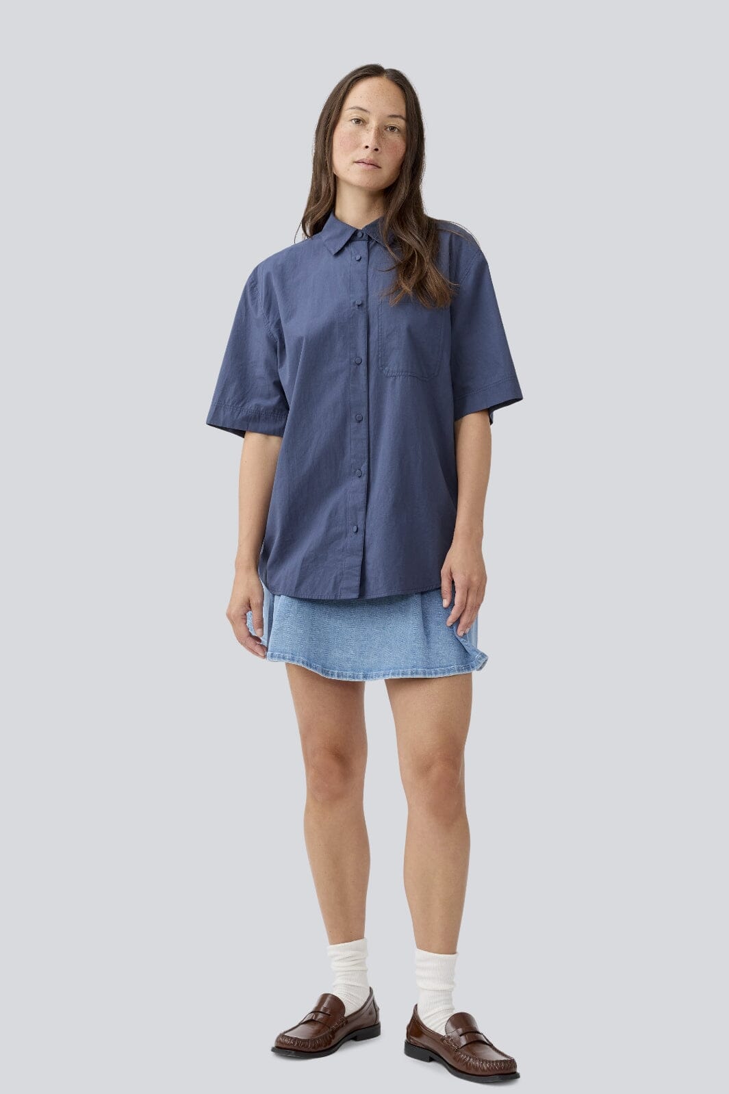 Modström - Maudemd Ss Shirt - 3354 Ombre Blue