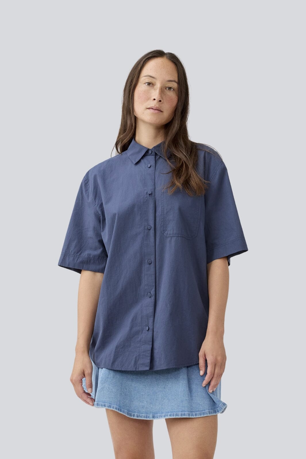 Modström - Maudemd Ss Shirt - 3354 Ombre Blue