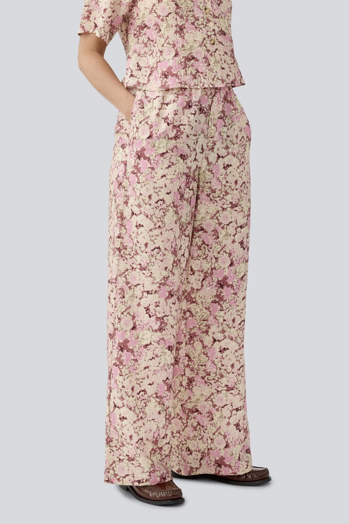 Modström - Meliamd Print Pants - 11507 Pink Blossom