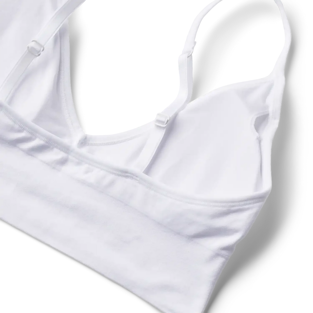 Molly&My Wardrobe - Luise Bra Top Narrow Strap W. Padding - White BH 