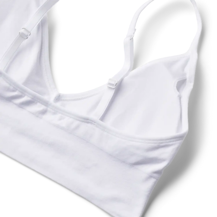 Molly&My Wardrobe - Luise Bra Top Narrow Strap W. Padding - White BH 