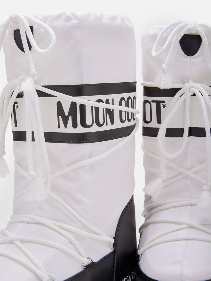 Moon Boot - Mb Icon Nylon - Na02 Black/white Støvler 