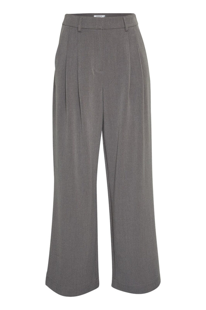 Moss Copenhagen - Mschhenrika Pants - Grey Melange Bukser 