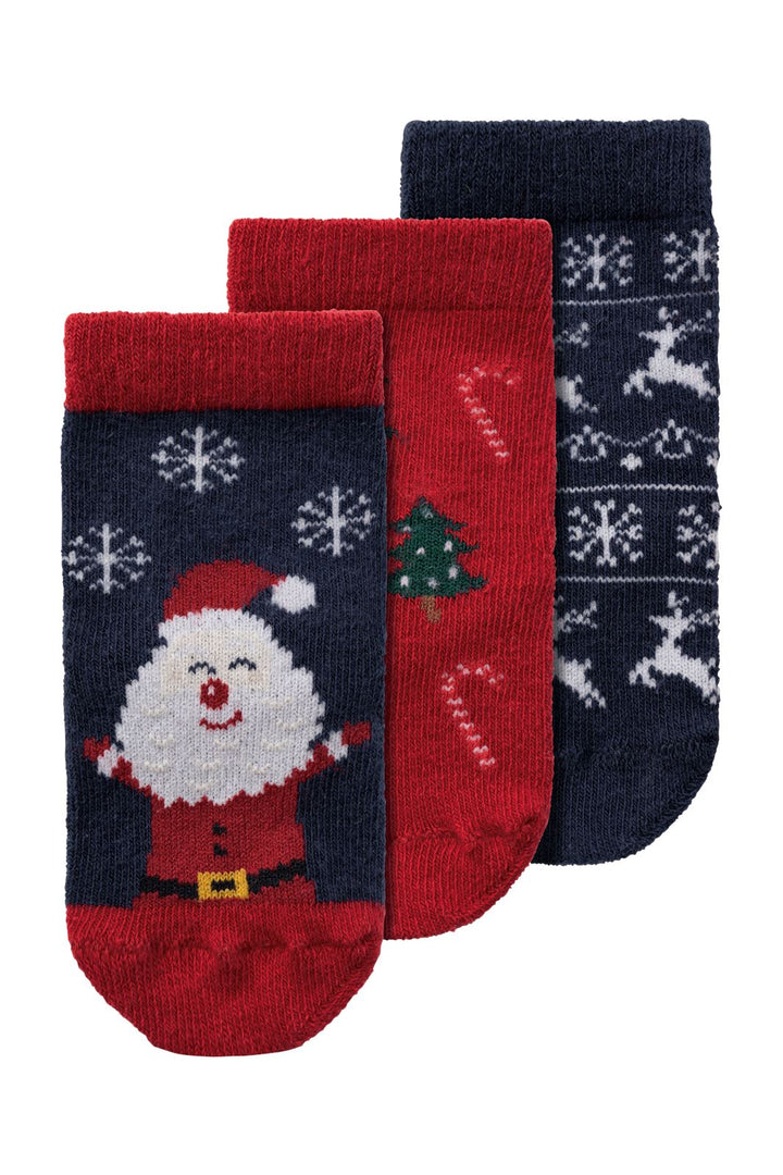 Name It - Nbnrichristmas Sock - 4587113 Dark Sapphire Jester Red + Dark Sapphire