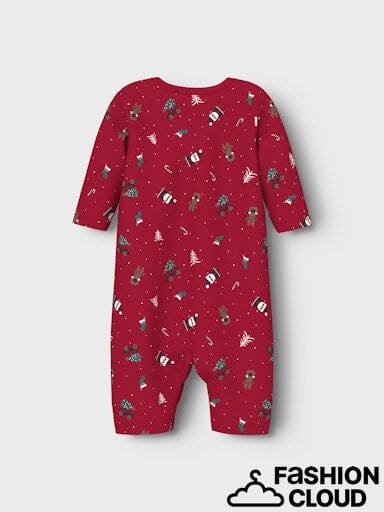 Name It - Nbnvismas Ls Nightsuit - 4668309 Jester Red Christmas Elements Nattøj 