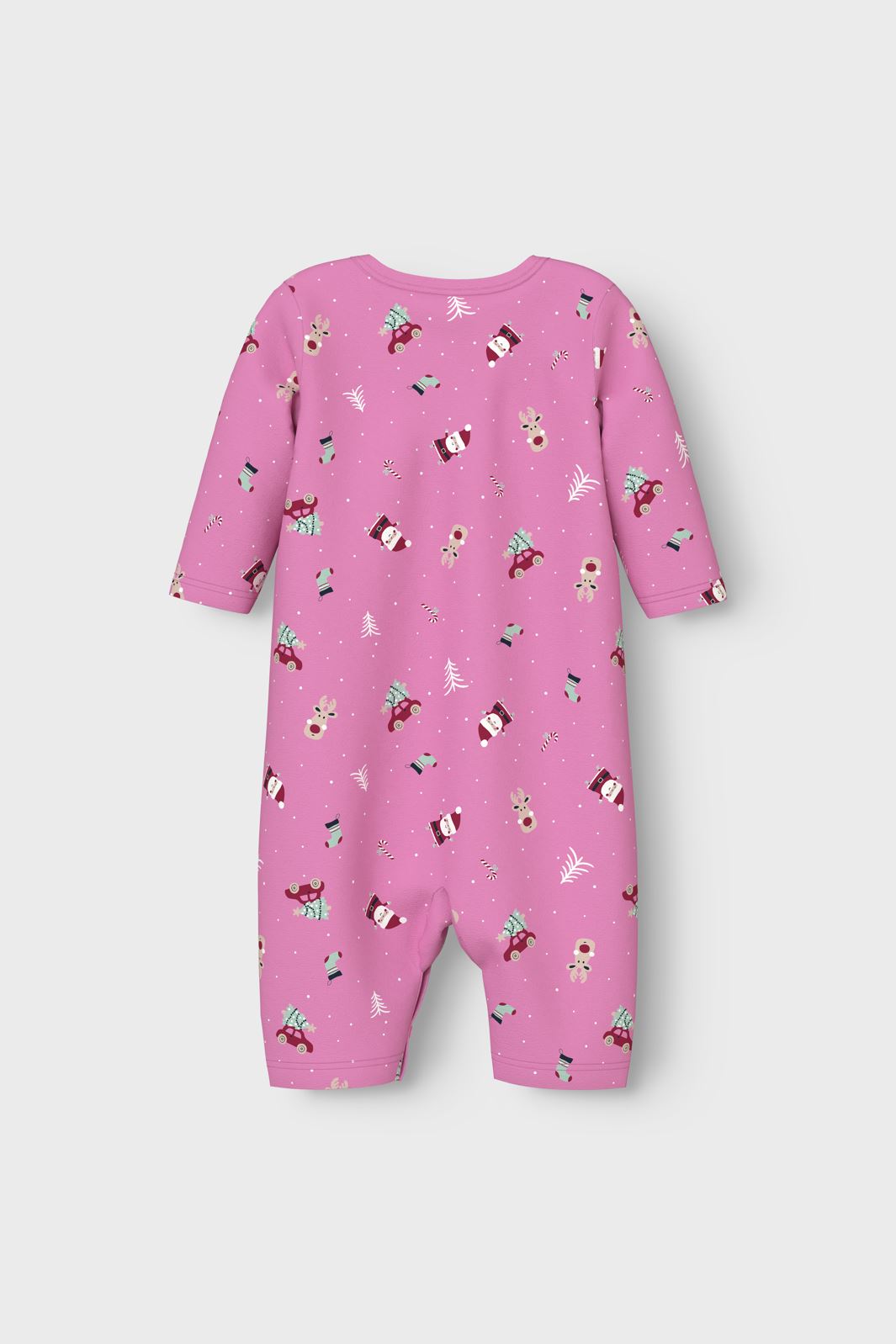 Name It - Nbnvismas Ls Nightsuit - 4668316 Fuchsia Pink Christmas Elements