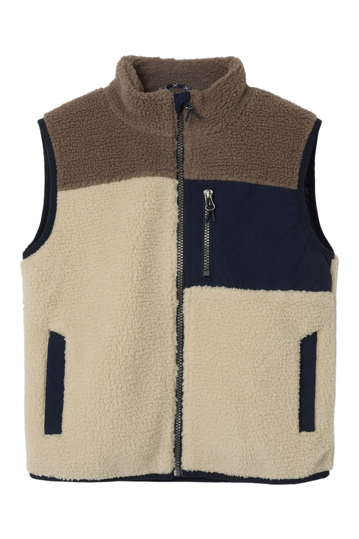 Name It - Nkmmonico Teddy Vest - 4661975 Fog