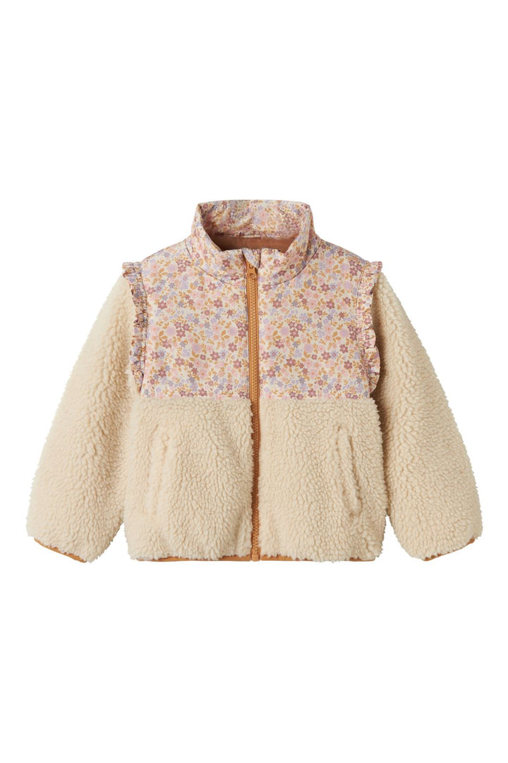 Name It - Nmfminna Teddy Jacket - 4707214 Whitecap Gray Biscuit