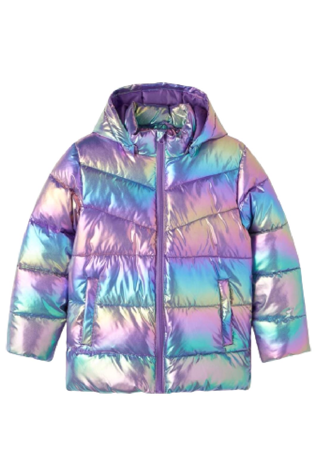 Name It - Nmfmolina Puffer Jacket Fle Shiny - 4331911 Amethyst Orchid Jakker 