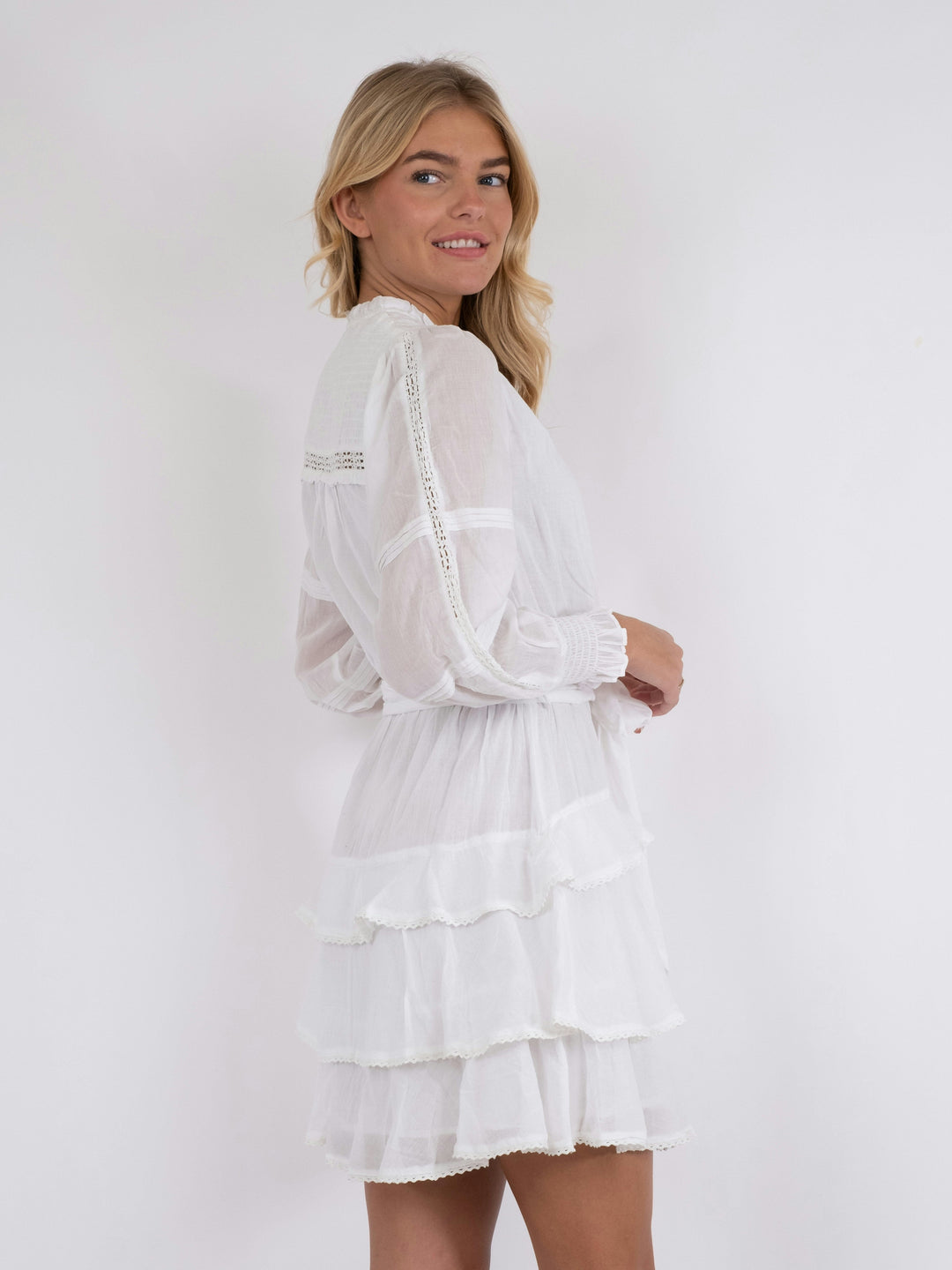 Neo Noir - Ada S Voile Dress - White