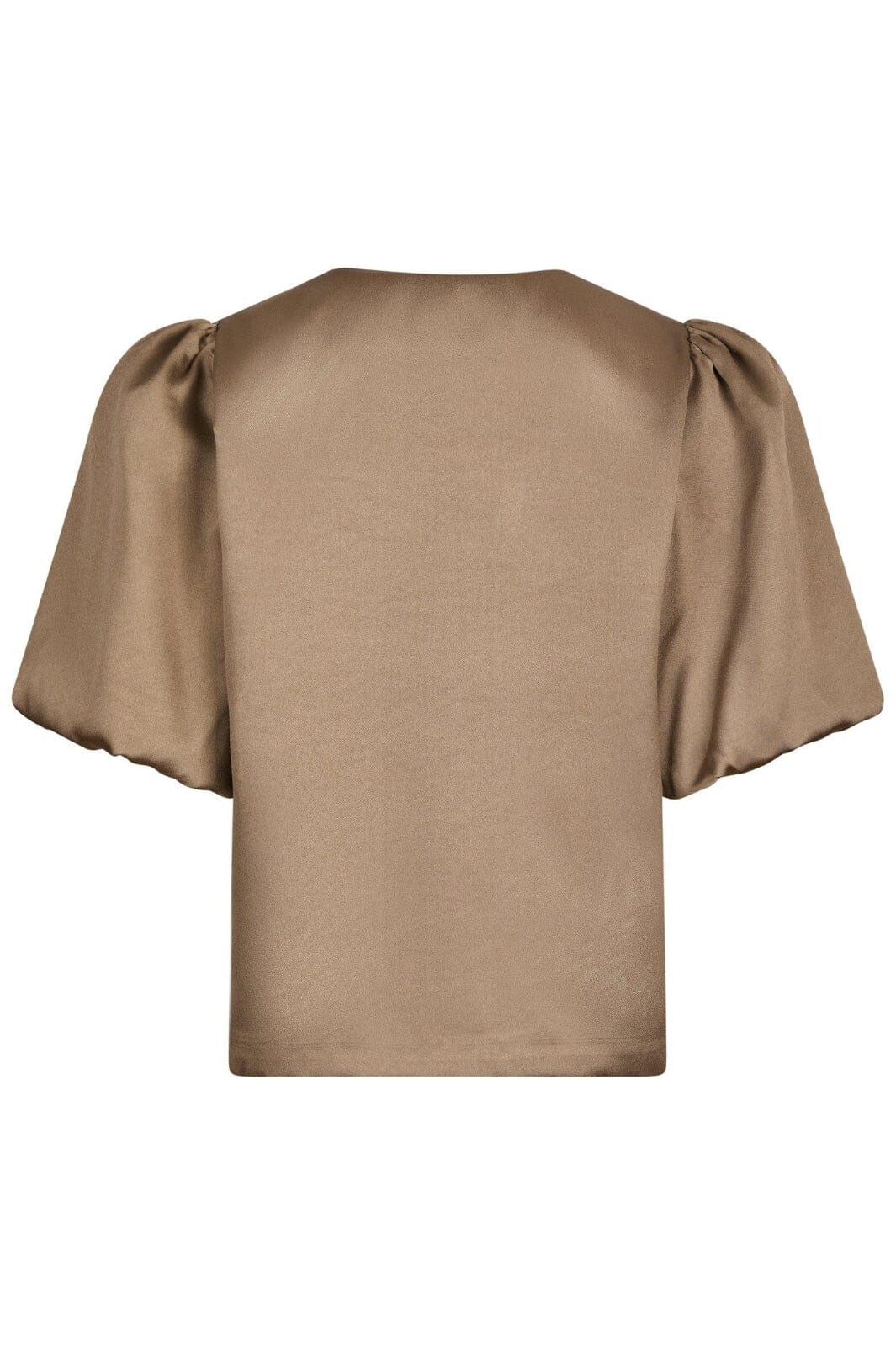 Neo Noir - Aisa Dull Satin Blouse 164658 - 811 - Dark Taupe