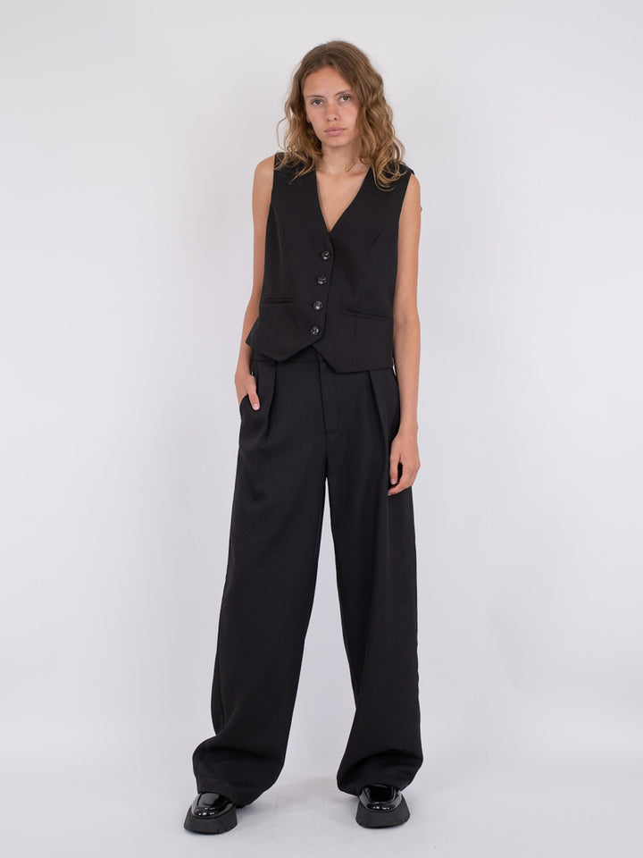 Neo Noir - Alessandra Melange Pants - Black