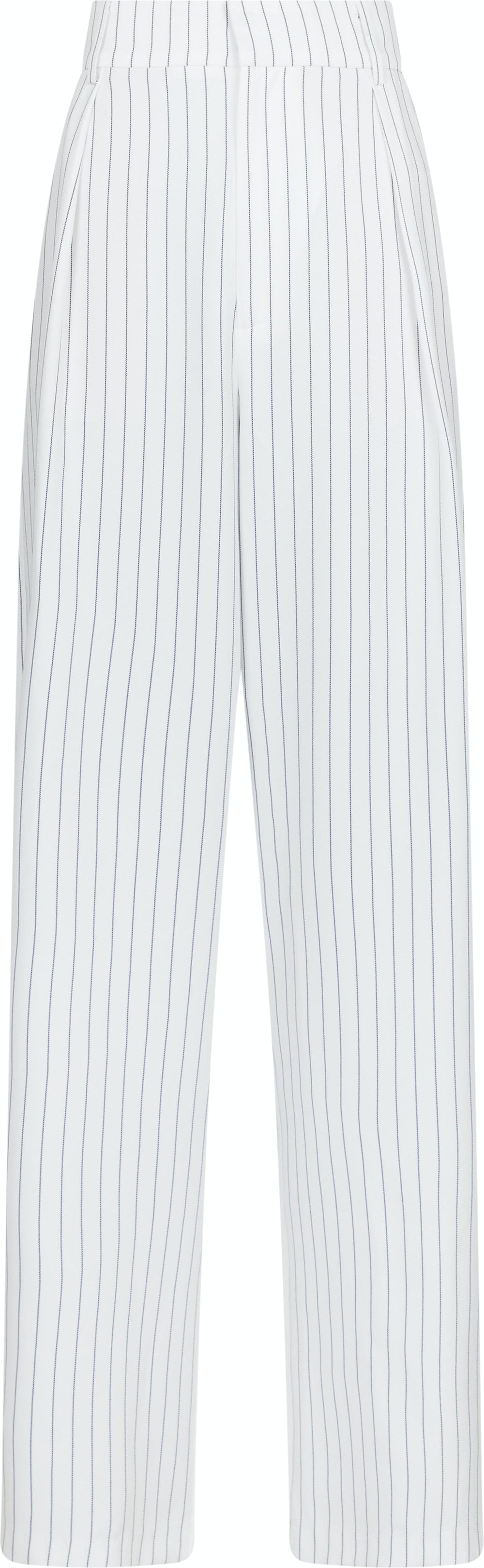 Neo Noir - Alessandra Pinstripe Pants - White