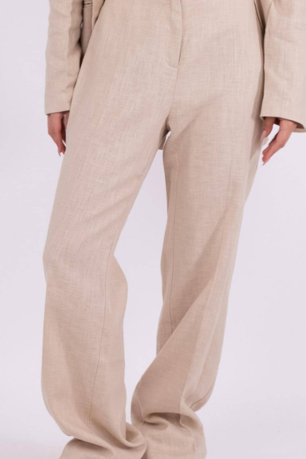 Neo Noir - Alice Heavy Linen Pants - Sand