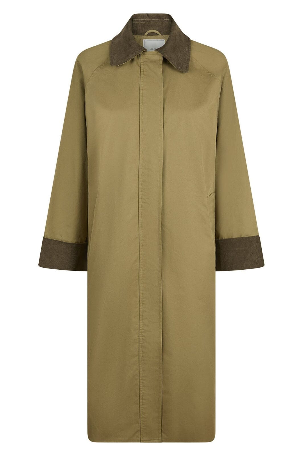 Neo Noir - Anneli Cord Coat - Khaki Jakker 