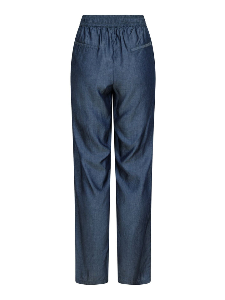 Neo Noir - Astra Chambray Pants - Dark Navy Bukser 