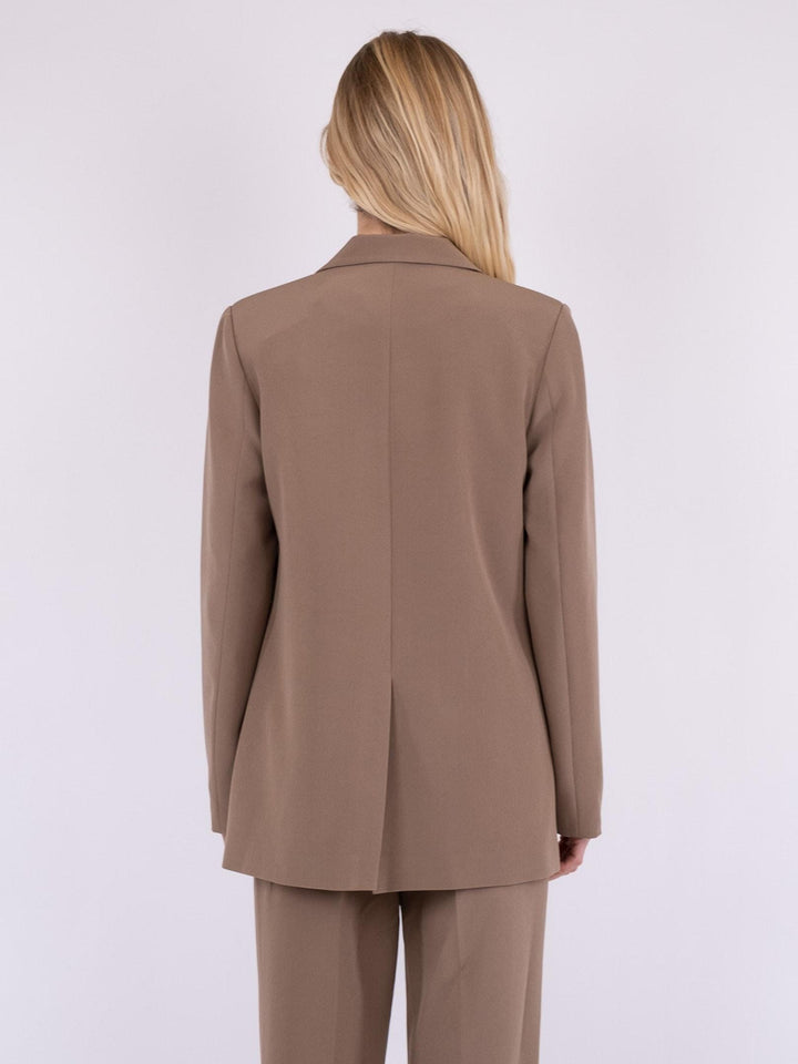 Neo Noir - Avery Suit Blazer - Dusty Brown Blazere 