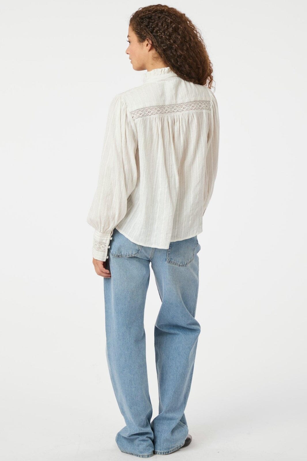 Neo Noir - Bria Dobby Blouse 164672 - Off White