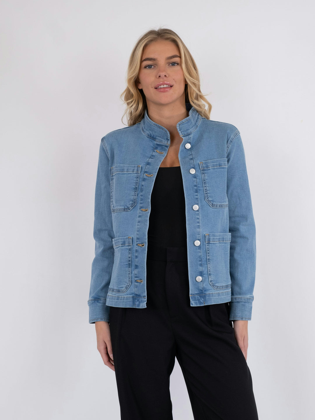 Neo Noir - Bryant Denim Jacket - Smoke Blue