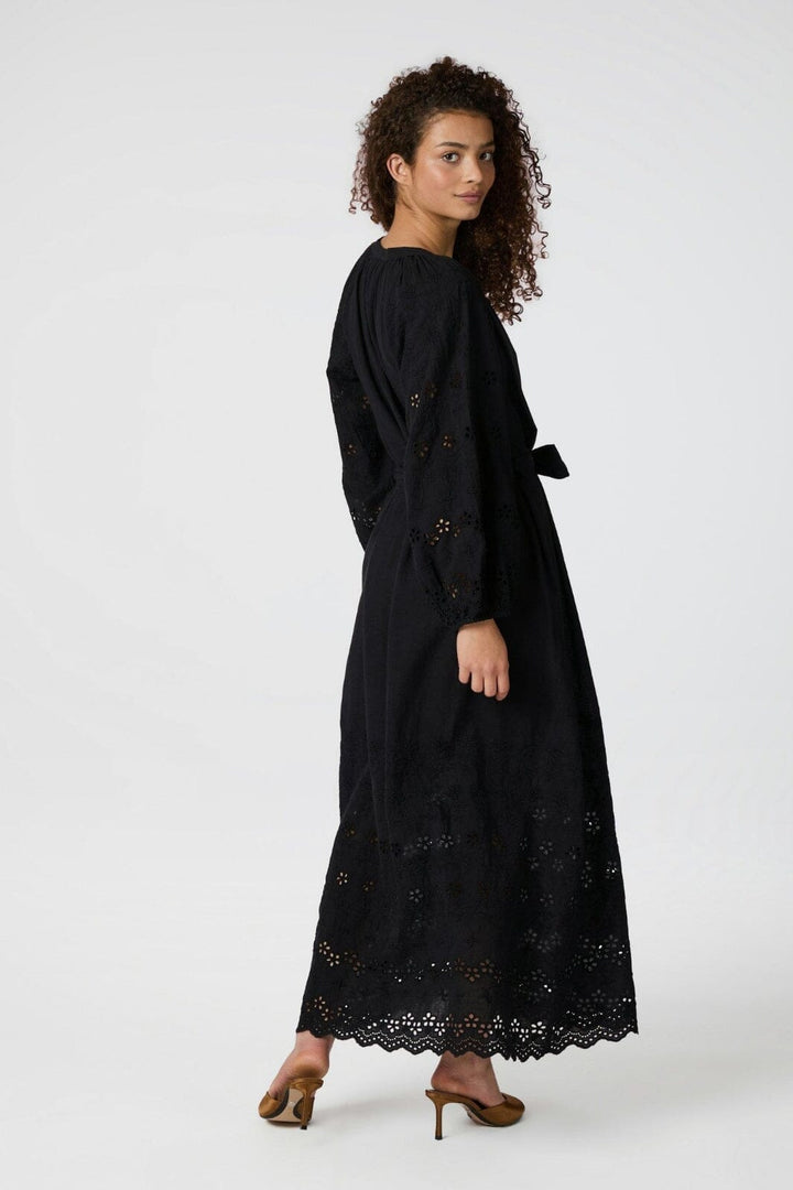 Neo Noir - Colette Embroidery Dress 165171 - 100 - Black